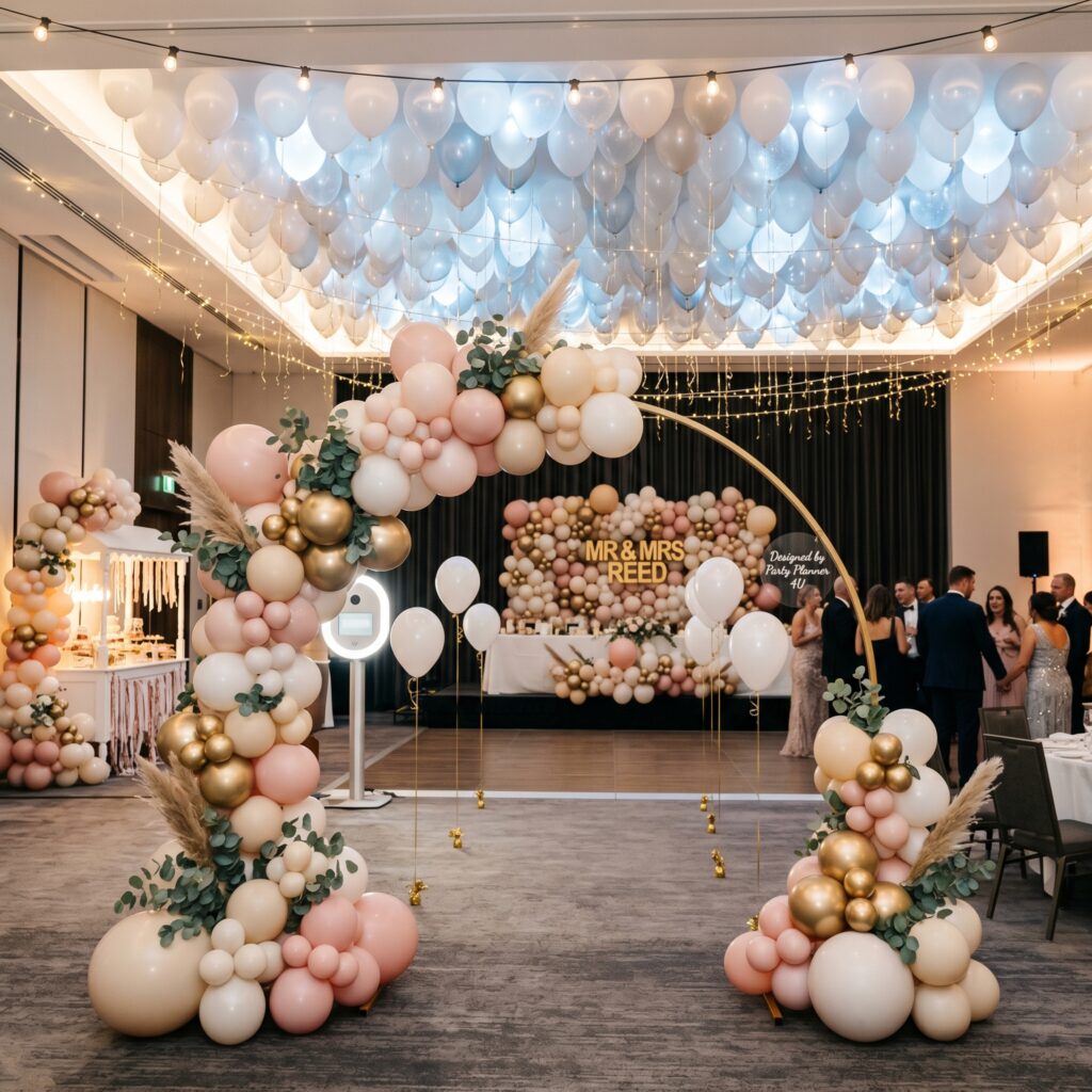 Cuál es la mejor decoración de globos para un matrimonio