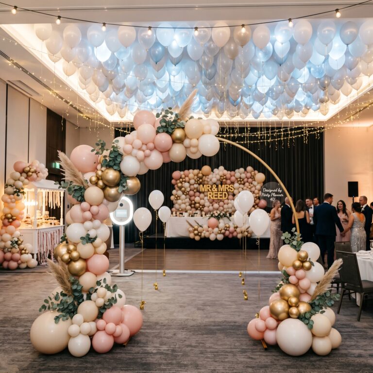 Cuál es la mejor decoración de globos para un matrimonio
